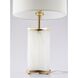 Canada 27 inch 100.00 watt White/Gold Table Lamp Portable Light